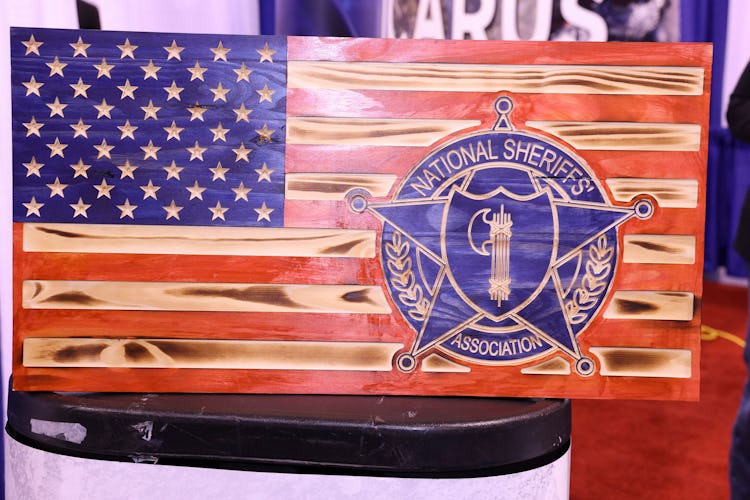 American flag art at the National Sheriffs’ Association Convention in Phoenix 2021