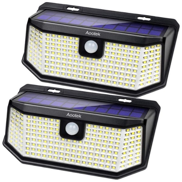 Aootek Motion Sensor Outdoor Solar Lights (2-Pack)