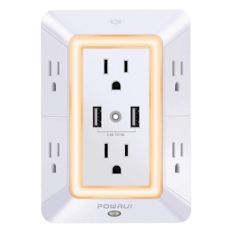 POWRUI 6-Outlet USB Wall Charger