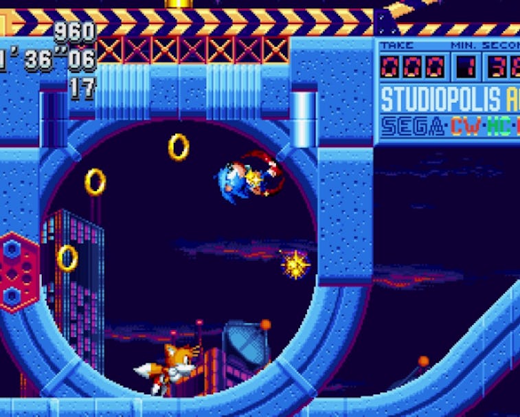  A screenshot from Sonic Mania 