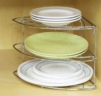 Simple Houseware 3-Tier Corner Shelf Organizer