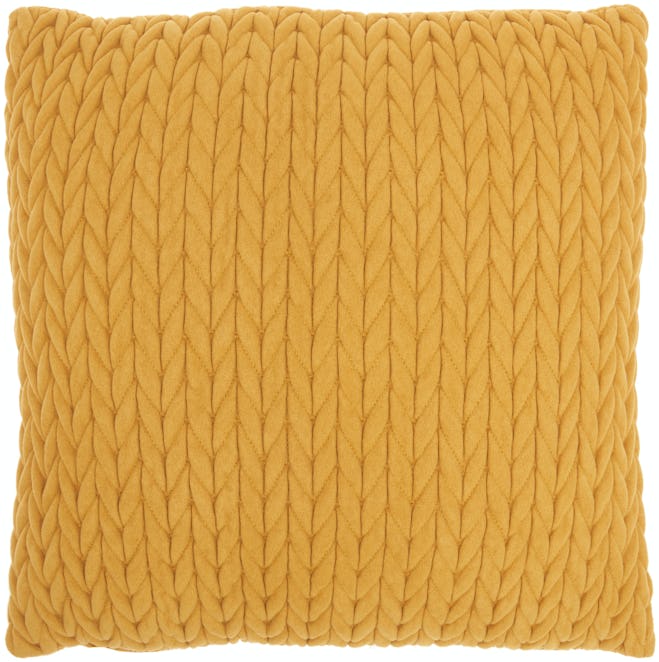 Yellow Decorative Throw Pillow