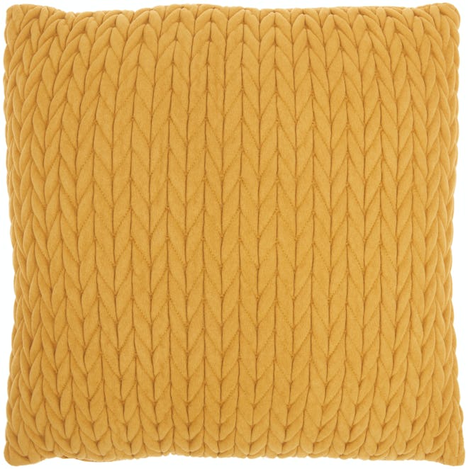Yellow Decorative Throw Pillow