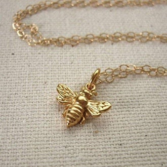 A Charmed Impression Little Gold Bee Necklace