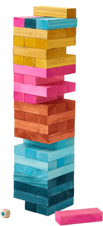 Giant Toppling Tower Game
