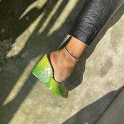 amina muaddi wedges