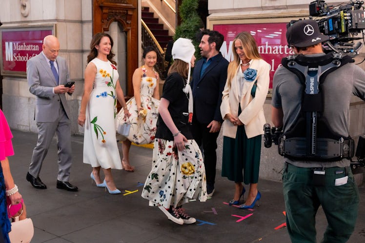 Evan Handler, Kristin Davis, Cathy Ang, Alexa Swinton, Mario Cantone, and Sarah Jessica Parker 