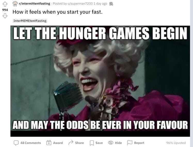 hunger games fasting meme