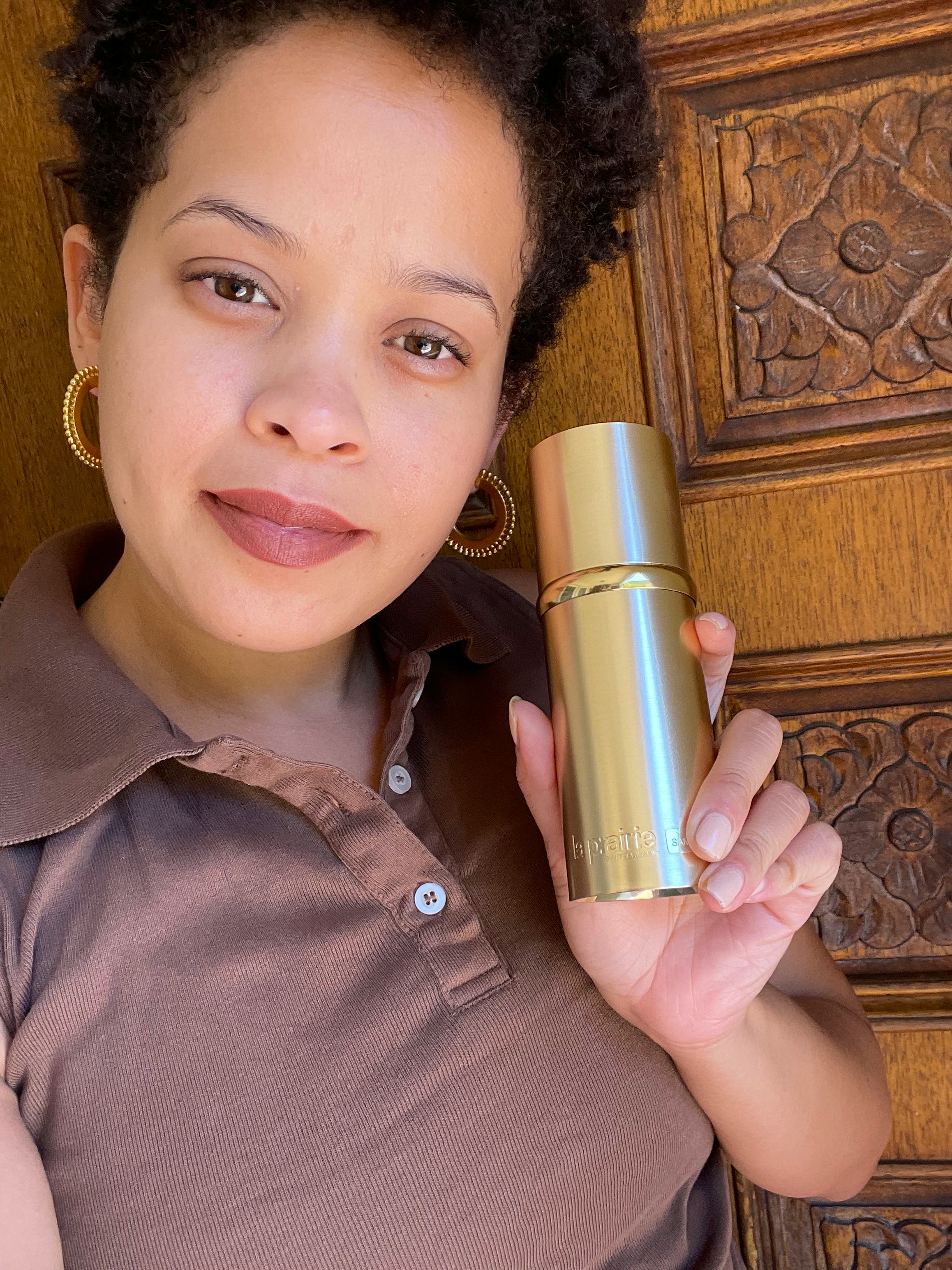 Natasha Marsh & La Prairie serum