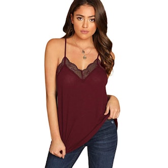 SheIn Lace Trim Cami Tank Top