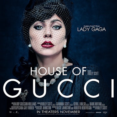 Lady Gaga in House of Gucci poster.