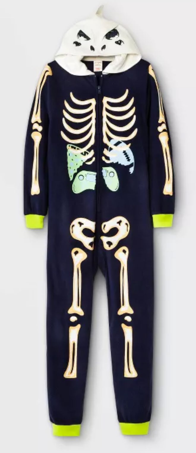 Dino Skeleton Pajama Jumpsuit