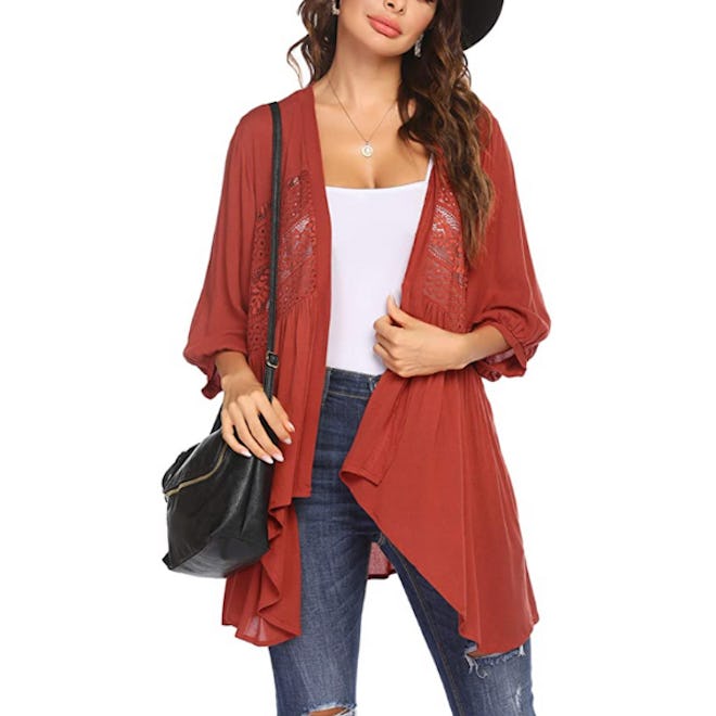 Hotouch Lace Lightweight Cardigan