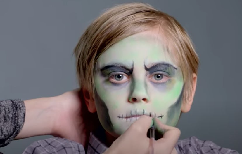 little boy in zombie makeup by Momdotcom on YouTube
