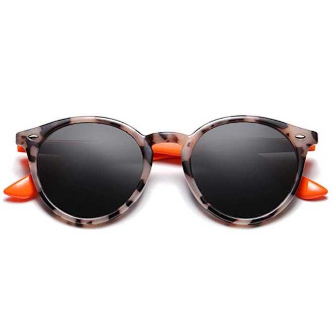 SOJOS Classic Round Polarized Sunglasses