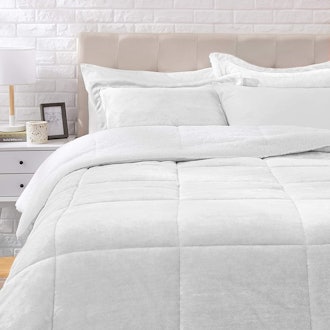 Amazon Basics Micromink Sherpa Fleece Comforter Set (3 Pieces)