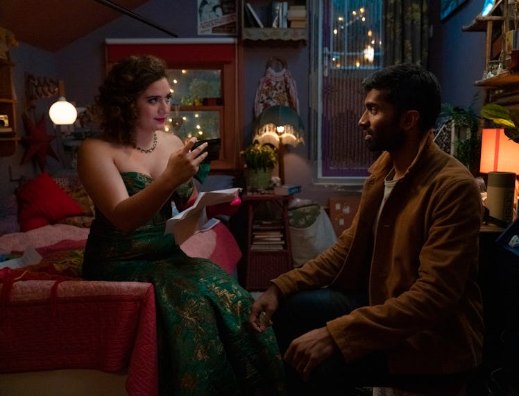 Rose Matafeo as Jessie, and Nikesh Patel as Tom Kapoor in the show Starstruck