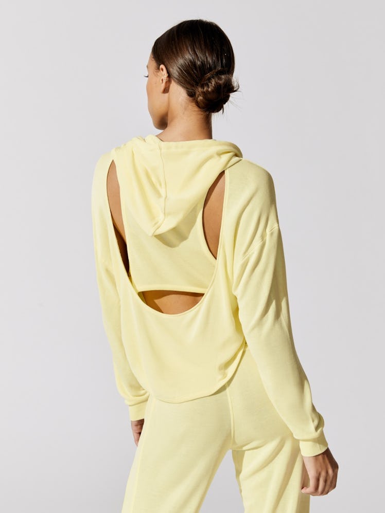 Free People Movement cutout hoodie