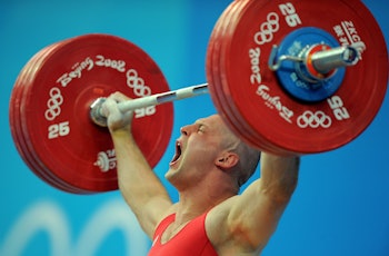 Weightlifter at the 2021 Olympics
