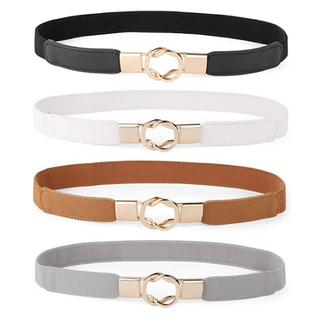 WERFORU Stretch Waist Belt (Set of 4)