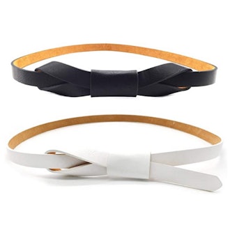 Maikun Adjustable Faux Leather Belts (2 Pack)
