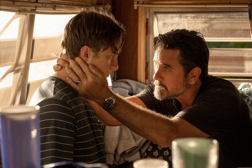 DREW STARKEY as RAFE and CHARLES ESTEN as WARD CAMERON in episode 206 of OUTER BANKS.