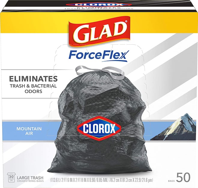 Glad Trash Bags ForceFlex with Clorox (50 Count)