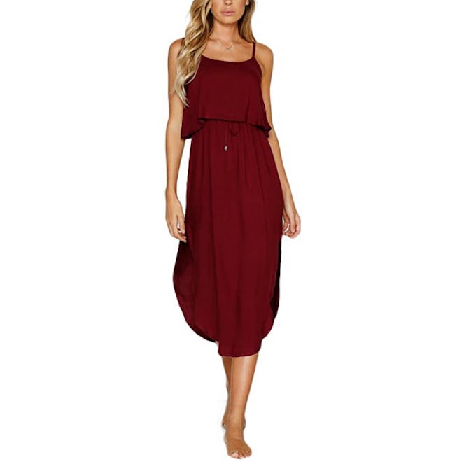 NERLEROLIAN Adjustable Casual Midi Dress