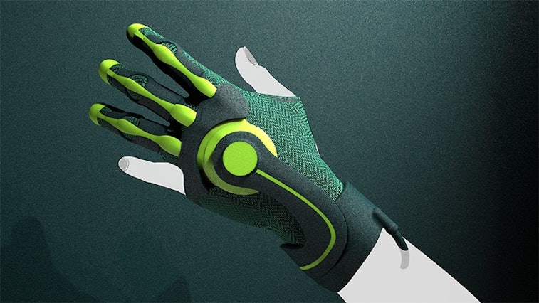 'exo-glove' instantly gives parkour practitioners added grip