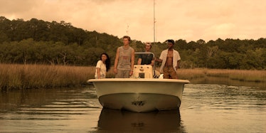 Chase Stokes, Jonathan Daviss, Madison Bailey, and Rudy Pankow in 'Outer Banks'