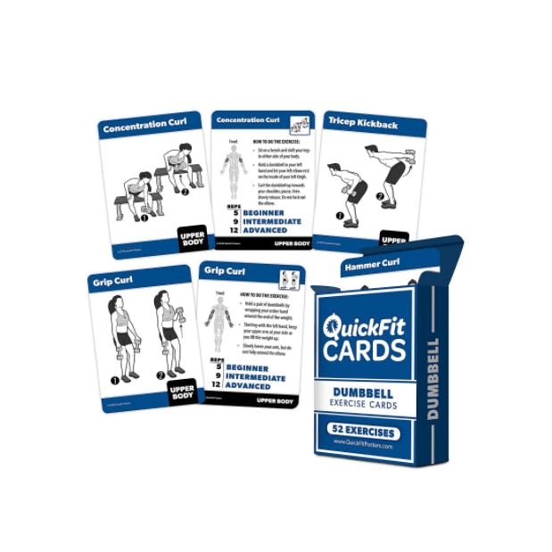QuickFit Dumbbell Exercise Cards