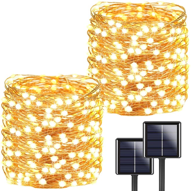 Solar String Outdoor Lights, 72-Feet, 200 LED (2-Pack)