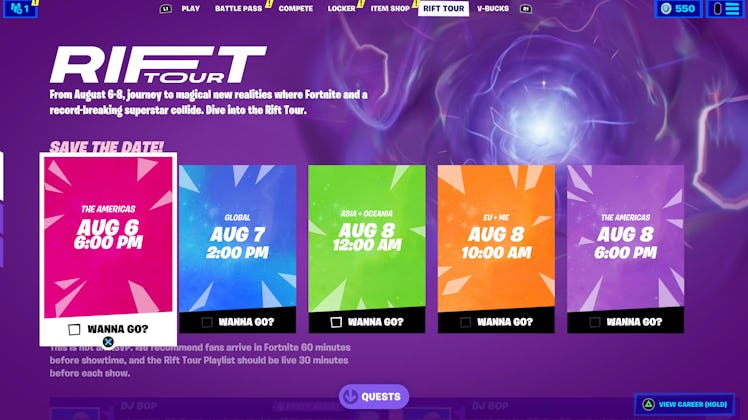 ‘Fortnite’ Ariana Grande Rift Tour leaks, dates, time, challenges, and ...