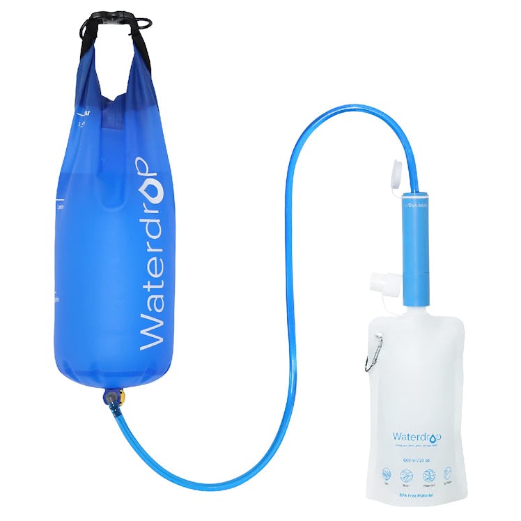 Waterdrop Personal Water Filter Straw with Gravity Water Bag