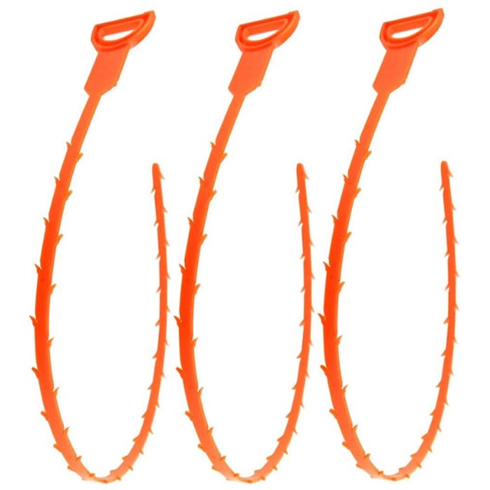Forlivese Hair Snake Drain Tool (3-Pack)