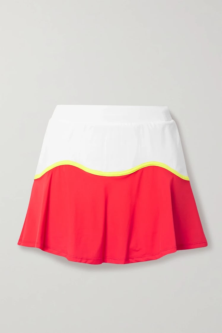 L'Etoile Sport neon tennis skirt
