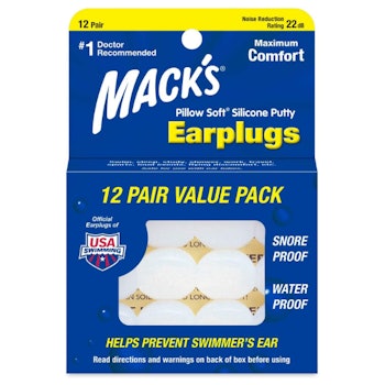 Mack's Pillow Soft Silicone Earplugs (12 Pairs)
