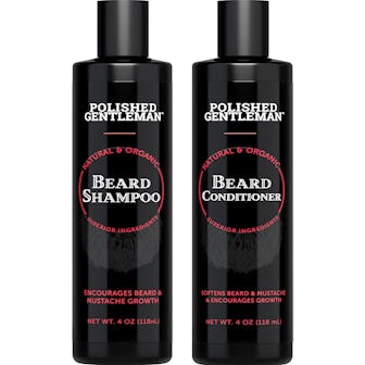 Polished Gentleman Beard Shampoo and Conditioner Set, 4 fl. oz. each 