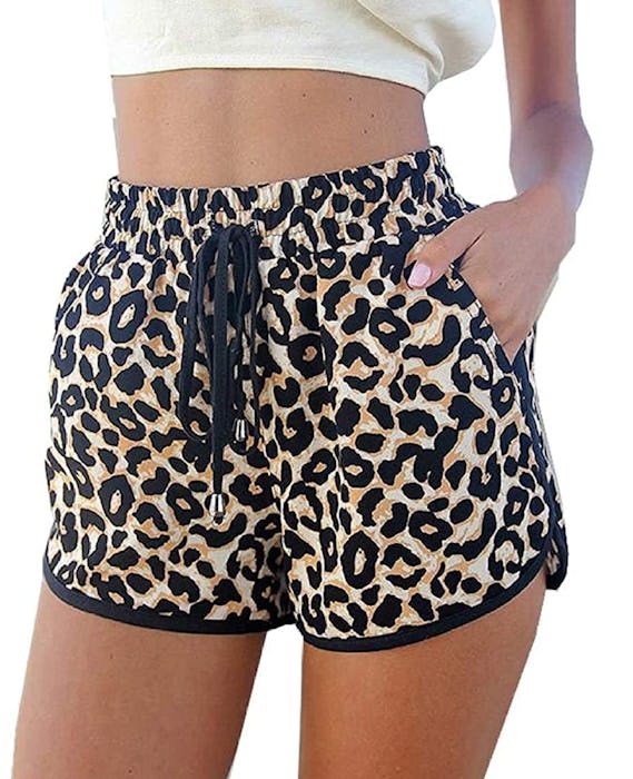 Kafeimali Leopard Beach Shorts 