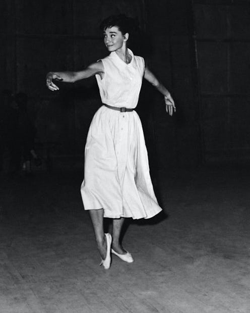 Audrey Hepburn in ballet flats