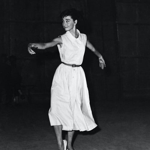 Audrey Hepburn in ballet flats