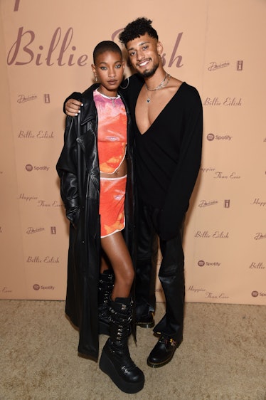 Willow Smith and Tyler Cole posing for a photo at Billie Eilish’s “Happier Than Ever: The Destinatio...