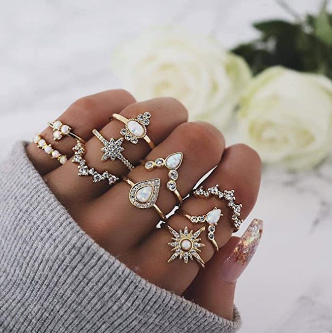 CSIYAN Stackable Ring Set (10 Pcs) 