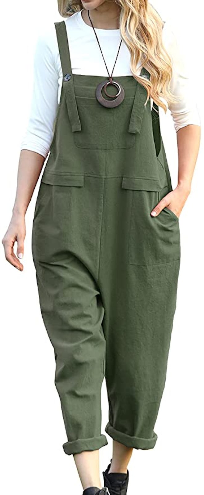 YESNO Casual Baggy Overalls