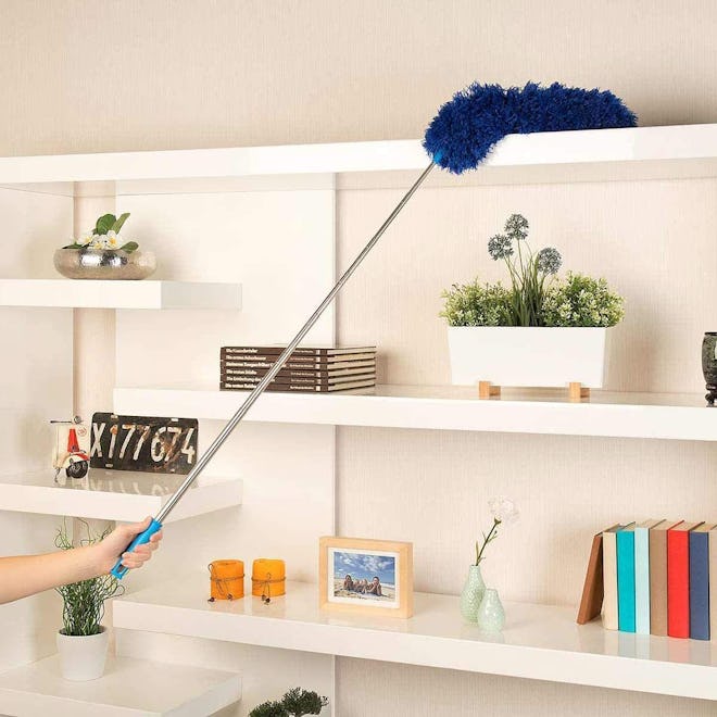 HEOATH Microfiber Feather Duster with Extendable Pole 