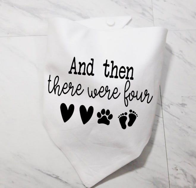 Baby Announcement Dog Bandana