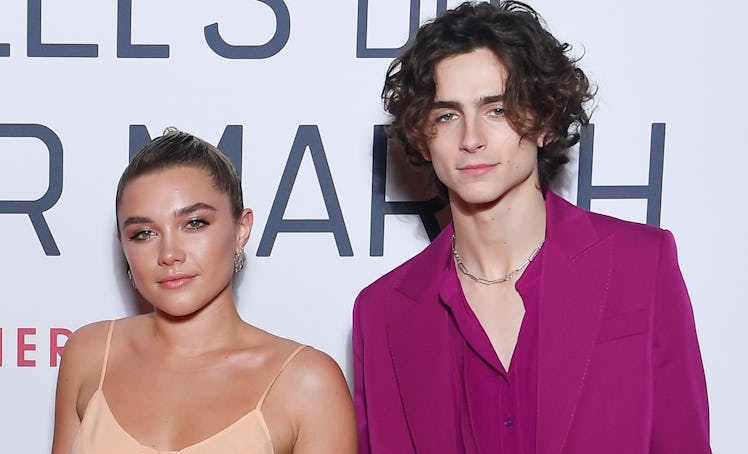 Florence Pugh opened up about fans thinking she should date Timothée Chalamet rather than Zach Braff...