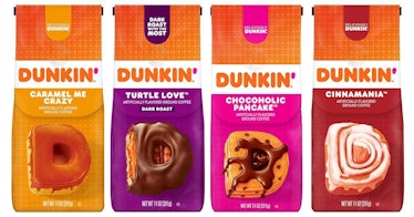 Dunkin' dropped four new at home coffees.