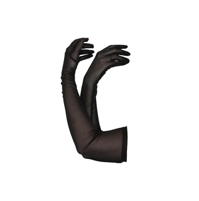 Black Mesh Gloves
