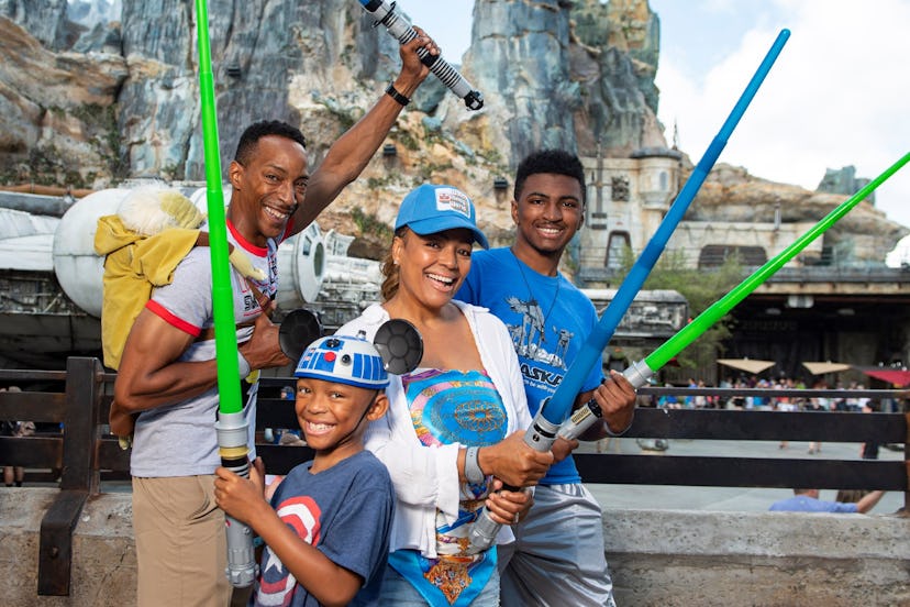  Actress and director Kim Fields, performer/producer Christopher L. Morgan, and their two sons, Seba...